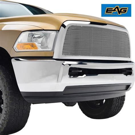 Eag Chrome Billet Grille Shell Compatible With 13 18 Dodge Ram 2500 3500