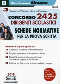 Concorso 2425 Dirigenti Scolastici Schede Normative Per La Prova