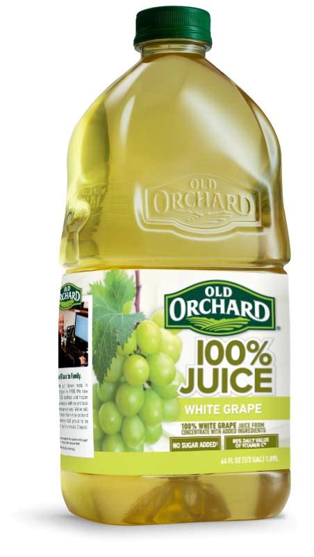 100% White Grape Juice - Old Orchard Brands