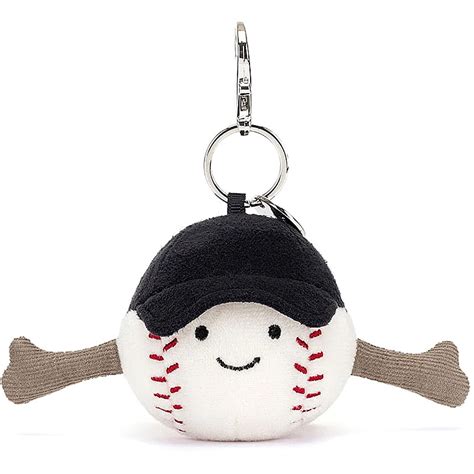 Jellycat Amuseables Sports Baseball Bag Charm Plushpaws Co Uk