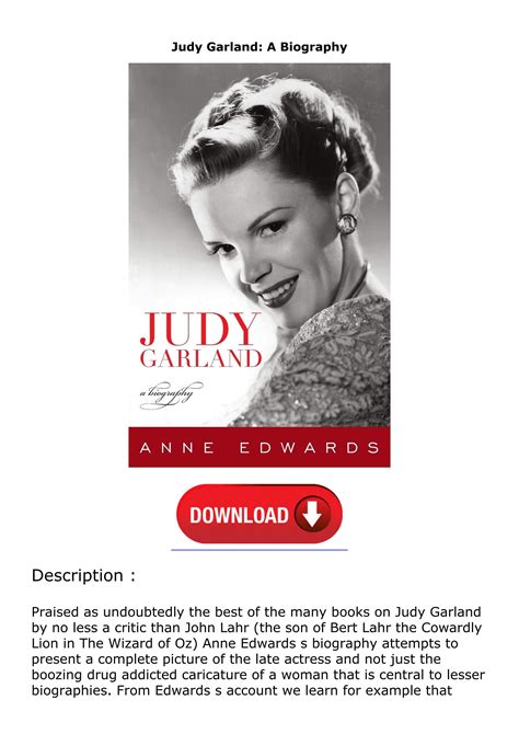 Download⚡PDF Judy Garland: A Biography by makennahworthhahn - Issuu