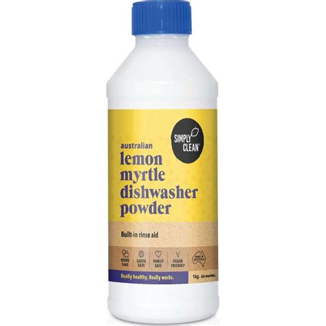 Simply Clean Lemon Myrtle Dishwasher Powder Kg Woolworths