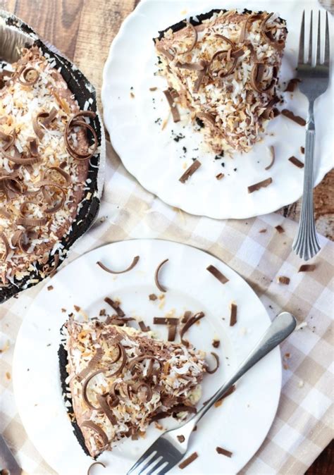 Chocolate Coconut Cream Pudding Pie