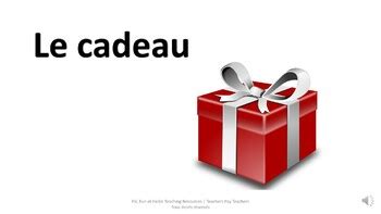 Christmas Vocabulary Audio And Visual In French By Fsl Fun Et Facile