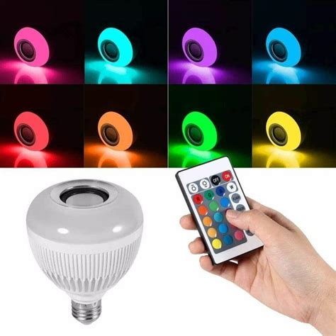 Comprar Lâmpada Bluetooth Led RGB Caixa De Som Musical Bulbo R 20 00