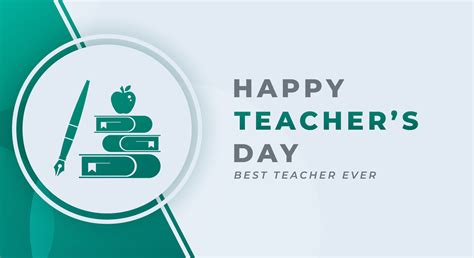 Happy Teachers Day Celebration Vector Design Illustration For