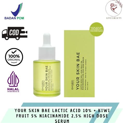 Jual Avoskin Your Skin Bae Lactic Acid Kiwi Fruit