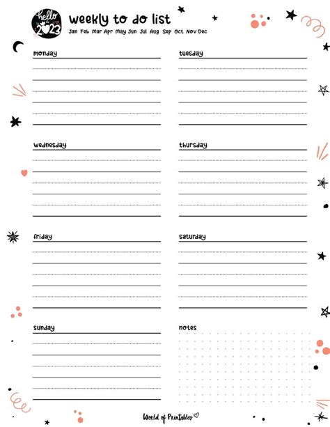 Free Cute January Calendar & Planner Printable Set | Printable planner ...