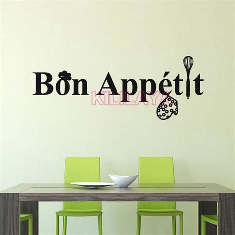 Stickers French Cuisine Bon Appetit Vinyl Wall Sticker Mural Wall