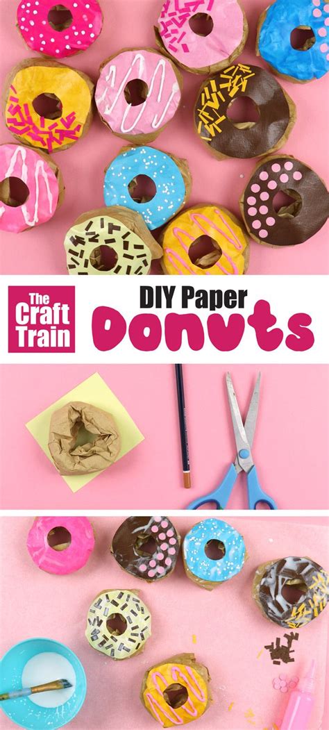 Paper Donut Craft The Craft Train Donut Craft Donut Diy Crafts