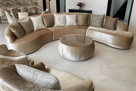 Modern Curved Modular Sofa Mark Alexander Design