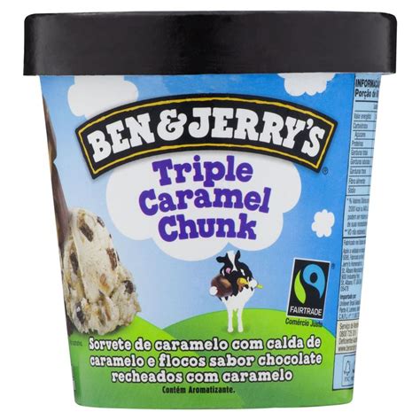 Sorvete Triple Caramel Chunk Ben And Jerrys Pote 458ml