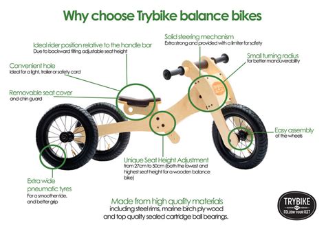 Trybike Wooden 4 In 1 Tricycle Kids Trike Balance Bike — Kids Car Sales