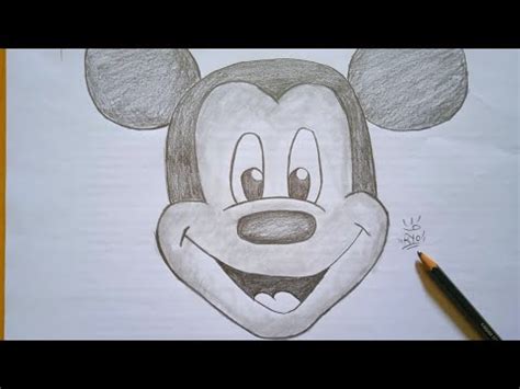 How To Draw A Cute Mickey Mouse Easy Draw Mickey Mouse Step By Step