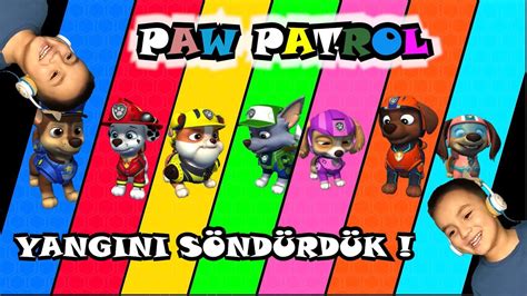 PAW PATROL EKİBİ VE PATRON ŞEHİRDE ÇIKAN YANGINI SÖNDÜRÜYOR YouTube