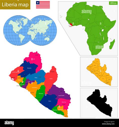 Liberian map hi-res stock photography and images - Alamy