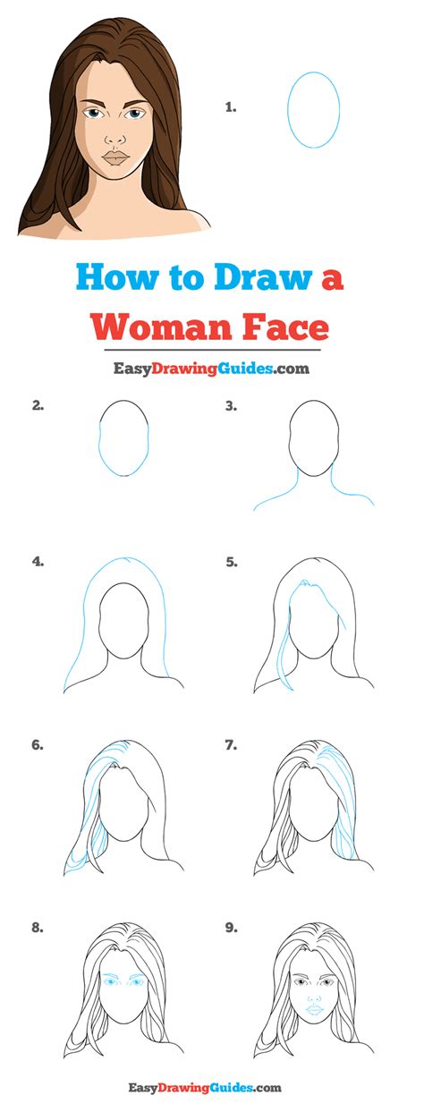 draw face female