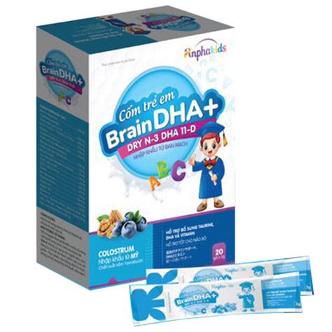 Cốm Trẻ Em Brain DHA+, hỗ trợ bổ sung taurin, DHA và Vitamin B6!