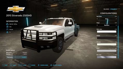 Chevy Silverado 2500HD 2015 V1 0 0 0 Mod Landwirtschafts Simulator 25