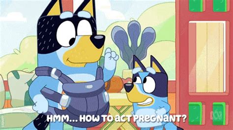 Bluey Dad Baby GIF - Bluey Dad Baby Pregnant - Discover & Share GIFs