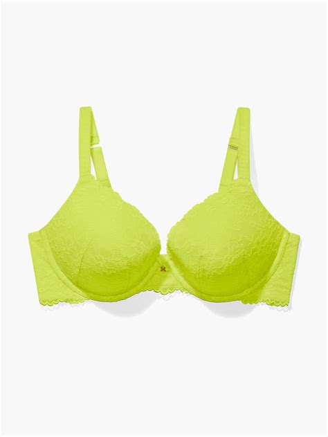 New Floral Lace Push Up Bra In Green Savage X Fenty