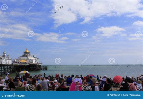 Eastbourne Beach Airshow England Editorial Photography Image Of