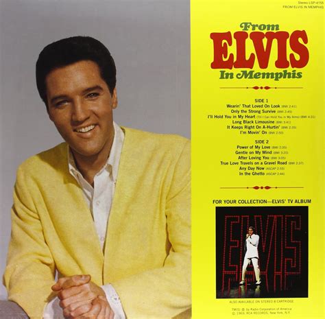 From Elvis In Memphis Vinyl Elvis Presley