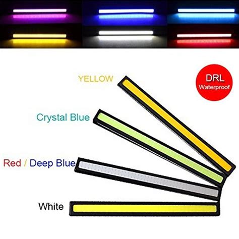 Đèn Led COB DRL 17CM 12V Chống Thấm Nước Gắn Ngoài Xe Hơi Tiện Dụng