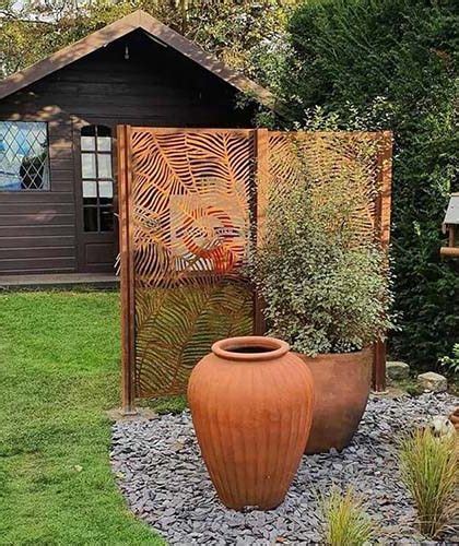 Corten Steel Screen Panels Archives Gnee Garden