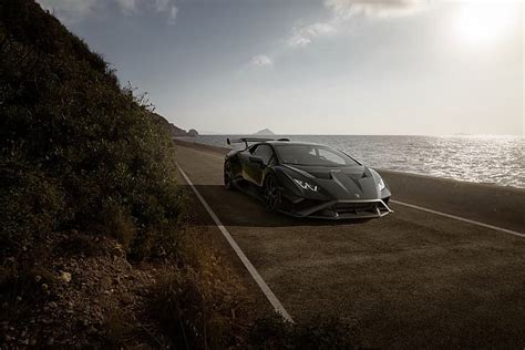 HD wallpaper: Lamborghini, Black, Huracan STO | Wallpaper Flare