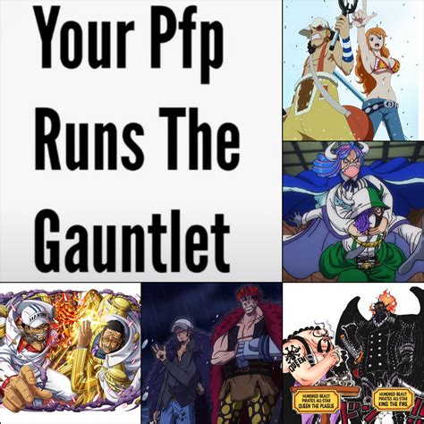 Tivalt No One Piece Spoilers Please On Twitter How Far Does Your Pfp Go On This Gauntlet