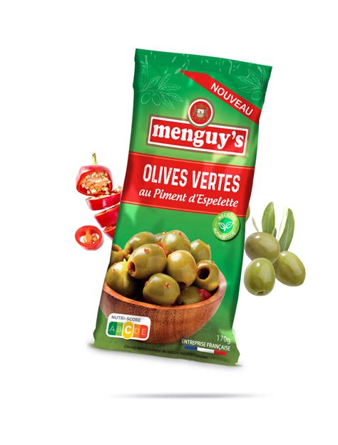 Olives Vertes Au Piment D Espelette Menguy S