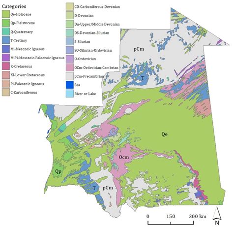 Carte G Ologique De La Mauritanie