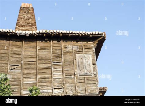 Classic dwelling at old town Sozopol Stock Photo - Alamy