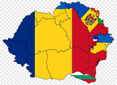 Flag Of Romania Map Map Flag World Png Pngegg