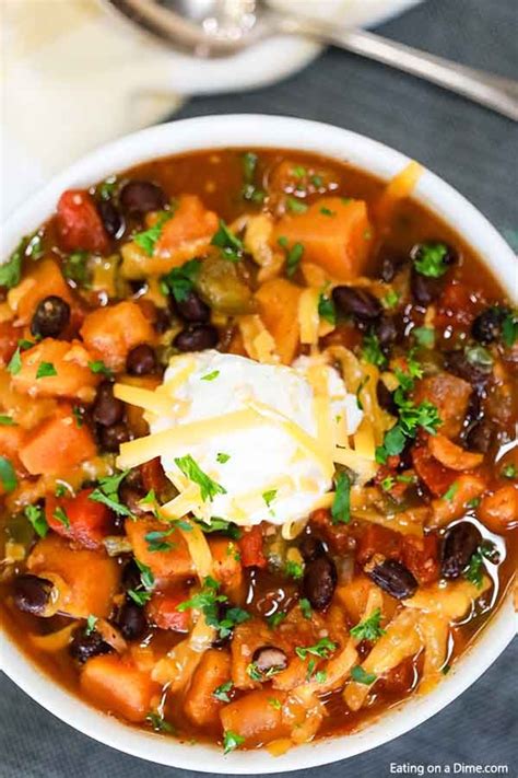 Crock Pot Sweet Potato Black Bean Chili Is The Perfect Meal To Serve On