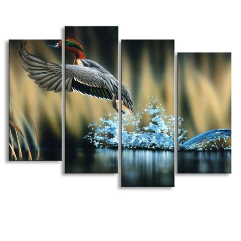 oil Painting mandarin duck Hd print canvas painting Photo print ...