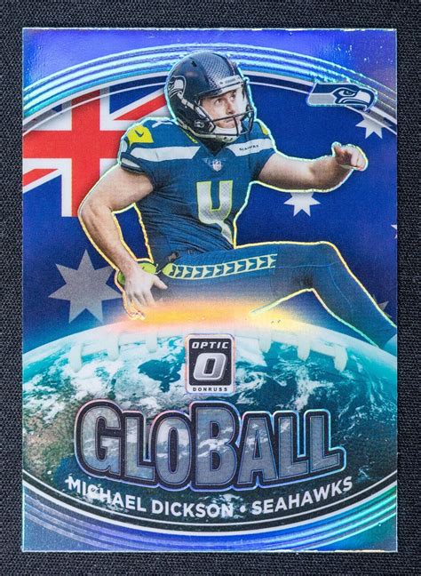 2021 Panini Donruss Optic GB 6 Michael Dickson GloBall Seattle