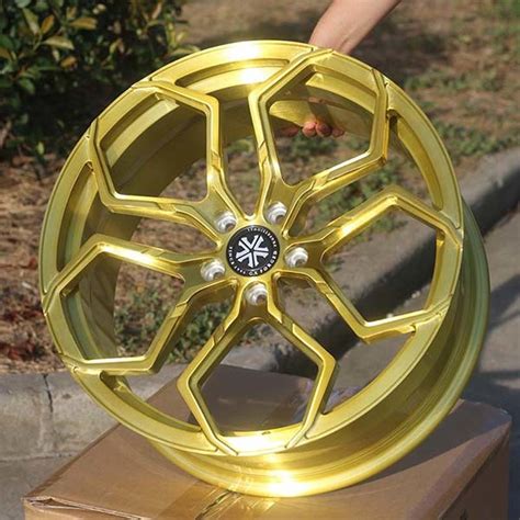 Golden Coating Monoblock Pcs Forged Aluminum Alloy Wheel In Various