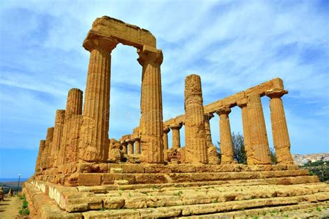 Valley of the Temples Agrigento Stock Image - Image of culture, europe ...