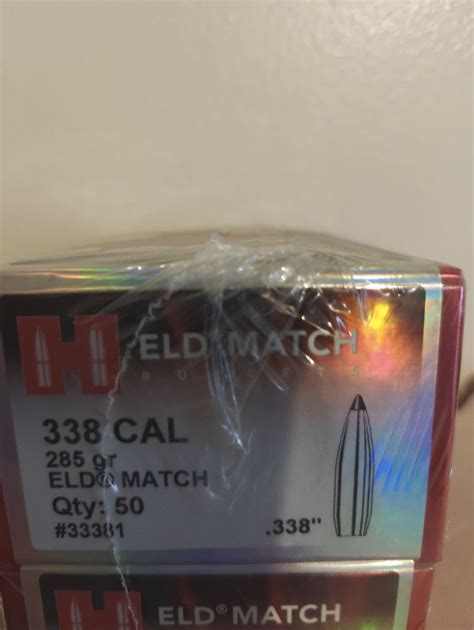 Hornady 338 Cal 338 285 Gr Eld Match