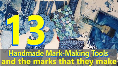 13 Handmade Mark Making Tools And The Marks That They Make Youtube