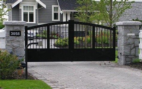 Aluminum Double Swing Gate Vancouver Custom Iron Gates Vancouver