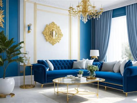 Premium AI Image | Bedroom Living Room Royal Furniture