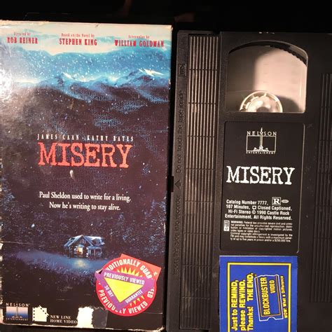 Misery - VHS 1991 Blockbuster Video This copy has... - Depop