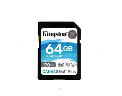 Kingston Карта памяти Canvas Go Plus 64 ГБ Sdg364gb купить с доставкой по выгодным ценам в