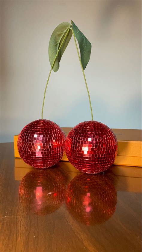 Disco Ball Cherries Decor Cute Room Decor Funky Decor Dream House Decor