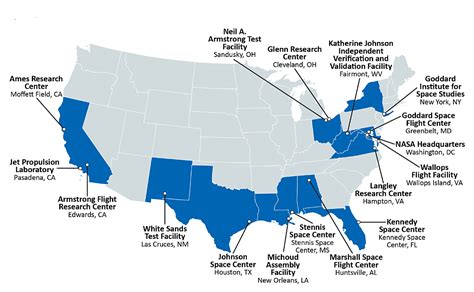 Nasa Location In Usa Map Emylee Philomena