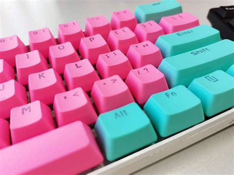 Guffercty Kred Keycaps Percent Miami Keycaps Set Pbt Ducky Keycap