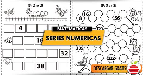 Ejercicios De Series Num Ricas Para Imprimir Material Para Maestros